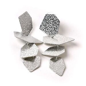 Elegant Geometric Earrings - Silver